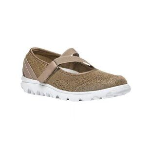 NEW! Propet Travelactiv Mary Jane Honey Brown Walking Shoe Women's Size 12